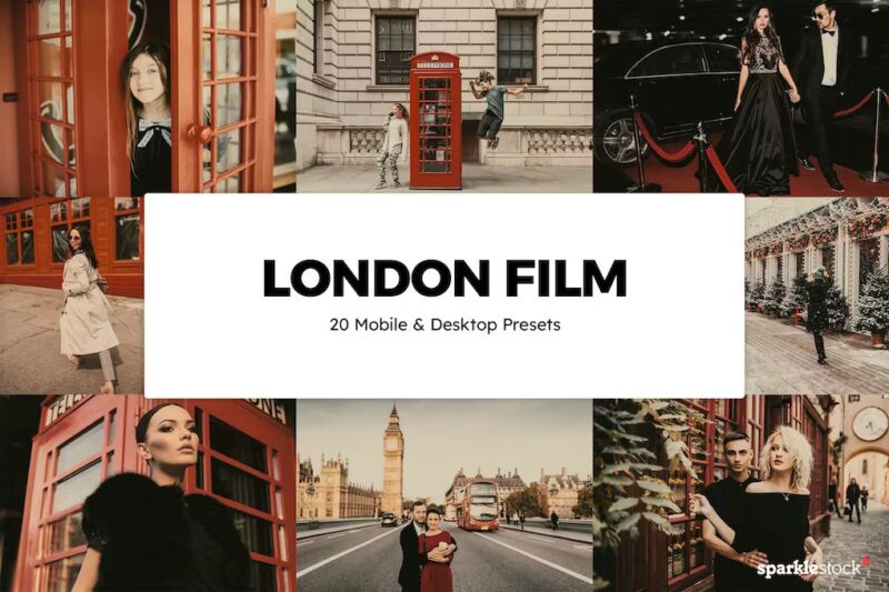 20 London Film Lightroom Presets & LUTs