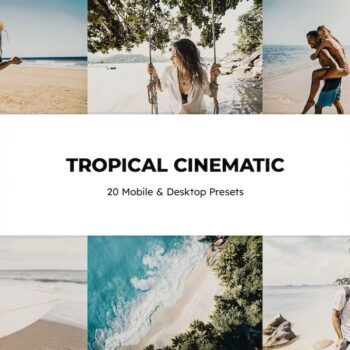 20 Tropical Cinematic Lightroom Presets & LUTs