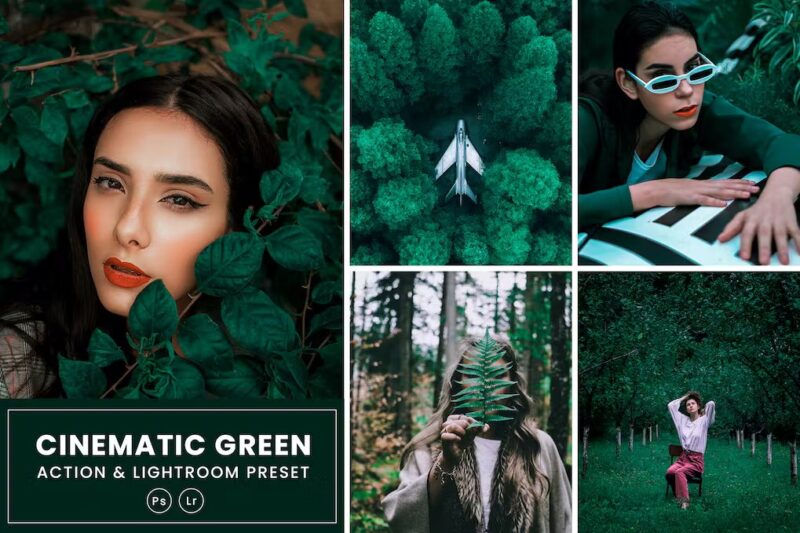 Cinematic Green Action & Lightrom Presets