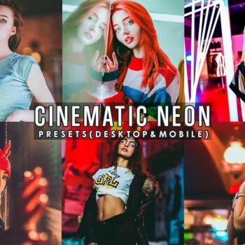 Cinematic Neon Portrait Presets Lightroom