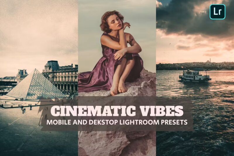Cinematic Vibe Lightroom Presets Desktop and Mobile