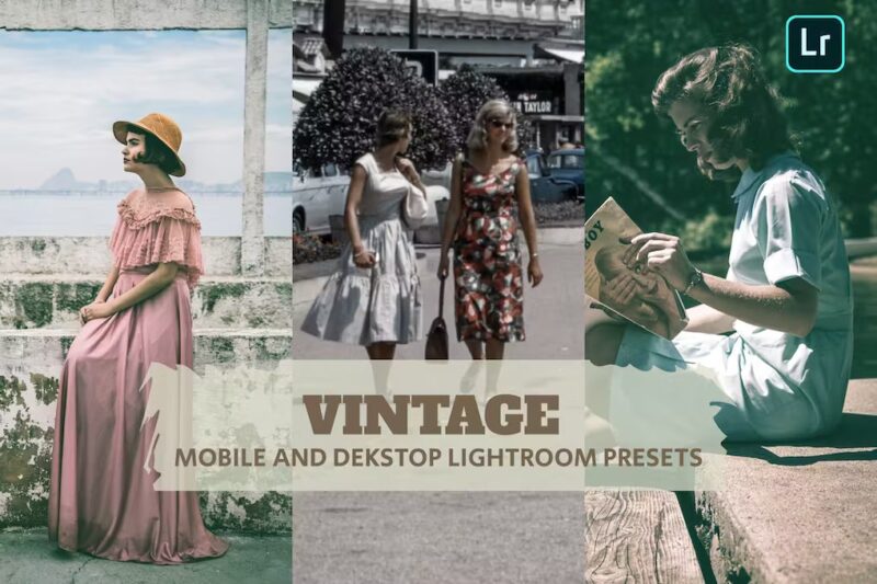 Vintage Lightroom Presets Desktop and Mobile