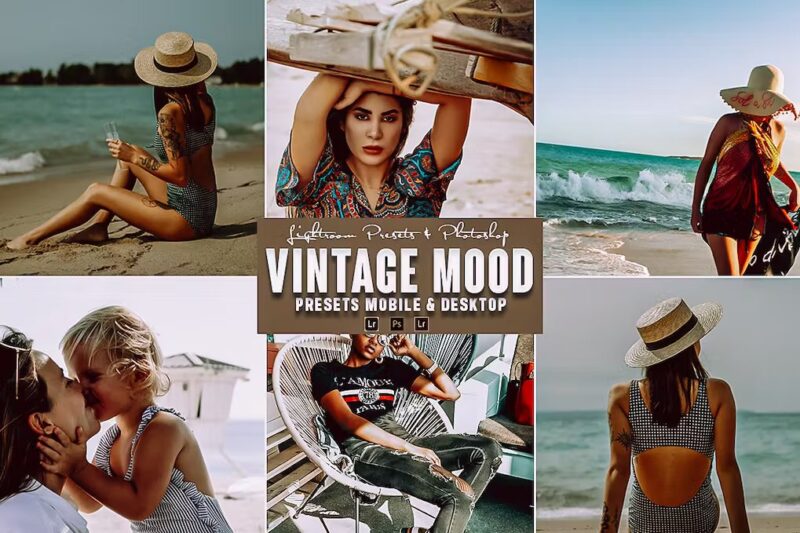 Vintage Mood Photoshop Action & Lightroom Presets