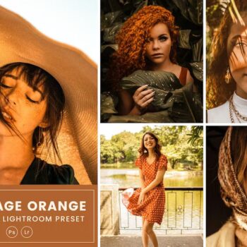 Vintage Orange Action & Lightroom Presets