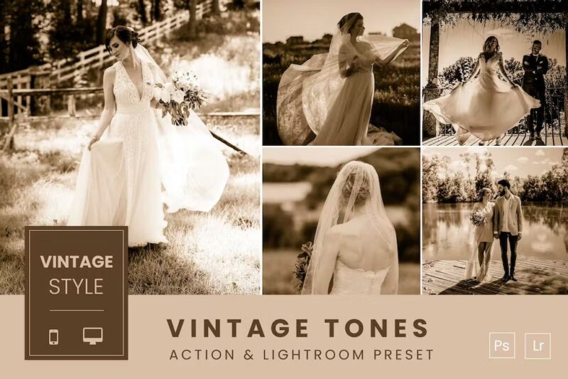 Vintage Tones Action & Lightroom Preset